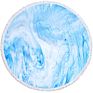 Wholeslae Designer Embossed Oversized Large Sublimated Printed round Beach Towels with Logo Print