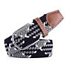 42 Colors Men Women Casual Knitted Pin Buckle Belt Woven Canvas Elastic Expandable Braided Stretch Belts Plain Webbing Strap