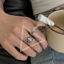Aug Jewelry Mixed Mixed Batch Optional 925 Silver Female Old Vintage Jewelry, Opening Adjustable Thai Silver Ring