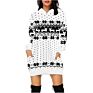 Christmas Hoodies Women Long Sleeve Sweatshirt Christmas Printed Pocket Women Sweatshirt Dress Hoodies