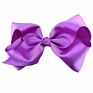 Cute 8 Inch Grosgrain Solid Color Bowknot Hair Bows with Clips Handmade Price Kid Girls Hair Accessories