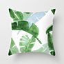 Fashionable Tropical Plant Polyester Hugging Pillow Case Office Fabric Sofa Cushion Cover Home Peach Skin Pillow Case