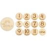 Nursery Milestone Card Set Pregnancy Milestone Laser Cut Wooden Baby Nursery Decor