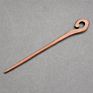 Vintage Retro Chinese Black Wooden Sandalwood Carved Long Horn Fork Pen Hairpin Wood Chopsticks Hair Sticks Pins Picks for Women