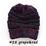 Women Style Design Acrylic Multifunction Messy Bun Ponytail Beanie Hat with Hole