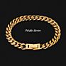 14K 18K Gold Plated Stainless Steel Iced Out Cz Miami Hip Hop Jewelry Cuban Luxury Link Chain Diamond Bracelet for Men Women