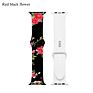 Boorui Silicone Print Patterns Watch Bands for Apple Watch Band Designer Straps for Apple Watch Series 7 6 5 4 3 2 1 /