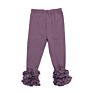 Cotton Toddler Infant Boutique Clothes Ruffle Baby Girls Pants Leggings Infant Icing Leggings Solid Color Casual Pants