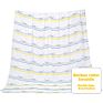 Customised White Designers Comfort Warm Quilt 4 Pack Bamboo Organic Cotton Baby Muslin Wrap Swaddle Blankets