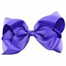 Cute 8 Inch Grosgrain Solid Color Bowknot Hair Bows with Clips Handmade Price Kid Girls Hair Accessories