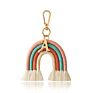 Etsy Handmade Mamcrame Bag Charms Boho Rainbow Macrame Keychain