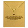 Most Popular Lucky Wishes Card Gold Plated Elephant/Dragonfly Pendant Jewelry Pendant Collarbone Chain Necklaces