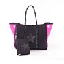 Neoprene Beach Tote Bag Women Shopping Bag Light and Soft Fabric Extra Large Capacity Eco-Friendly Single Shoulder Bag