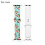 Boorui Silicone Print Patterns Watch Bands for Apple Watch Band Designer Straps for Apple Watch Series 7 6 5 4 3 2 1 /