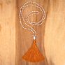 Crystal Knot Tassel Necklace Hand Woven Long Sweater Chain Buddha Head Pendant Women's Necklace