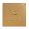 Most Popular Lucky Wishes Card Gold Plated Elephant/Dragonfly Pendant Jewelry Pendant Collarbone Chain Necklaces