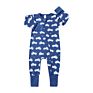 Newborn Cotton Print Long Sleeve Zipper Style Baby Kids Stripe Cheetah Leaf Print Autumn Zip up Bodysuits Sleeper Romper