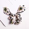 Qiyue Animal Snake Leopard Print Rabbit Ear Hair Scrunchies with Ties