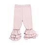 Sales Toddler Ruffle Leggings Solid Color Triple Cotton Kids Clothing Girls Ruffle Pants
