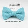 Single Deck Men Women Solid Color Bowknot Lovely Knit Bowtie Adjustable Neckwear Designer Knitting Butterfly Bow Tie