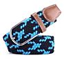 42 Colors Men Women Casual Knitted Pin Buckle Belt Woven Canvas Elastic Expandable Braided Stretch Belts Plain Webbing Strap