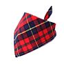 Adjustable Pet Washable Triangle Plaid Pet Bandanas Dog Scarf Bandana