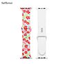 Boorui Silicone Print Patterns Watch Bands for Apple Watch Band Designer Straps for Apple Watch Series 7 6 5 4 3 2 1 /