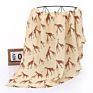 Cartoon Printing 100% Organic Cotton Muslin Baby Swaddle Blanket