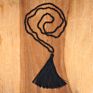Crystal Knot Tassel Necklace Hand Woven Long Sweater Chain Buddha Head Pendant Women's Necklace