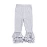 Sales Toddler Ruffle Leggings Solid Color Triple Cotton Kids Clothing Girls Ruffle Pants