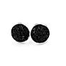 Silver Plating Stud Resin Druzy Drusy Earrings 12Mm Resin Cabochon Earrings for Women Jewelry Gift