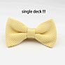 Single Deck Men Women Solid Color Bowknot Lovely Knit Bowtie Adjustable Neckwear Designer Knitting Butterfly Bow Tie