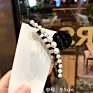 White Women Hair Clips Accessories Pearl Crystal Hair Claw for Girls