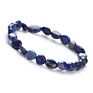 Women Amethyst Ruby Quartz Amazonite Tourmaline Mixed Gemstones Nuggets Beads Stretch Bracelet Beads for Jewelry Making