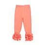 Cotton Toddler Infant Boutique Clothes Ruffle Baby Girls Pants Leggings Infant Icing Leggings Solid Color Casual Pants