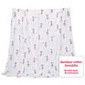 Customised White Designers Comfort Warm Quilt 4 Pack Bamboo Organic Cotton Baby Muslin Wrap Swaddle Blankets