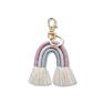 Etsy Handmade Mamcrame Bag Charms Boho Rainbow Macrame Keychain