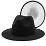 Polyester Cotton Vegan Material Two Tone 60 Colour Fedorahat Fedora Hat for Women Men Party Show Music Festival Dress