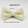 Single Deck Men Women Solid Color Bowknot Lovely Knit Bowtie Adjustable Neckwear Designer Knitting Butterfly Bow Tie