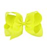 4 Inch 40 Plain Colors Yellow Kids Grosgrain Ribbon Hair Bows Hairbows with Alligator Clips Boutique for Girls 612