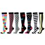 4 Pair Design High Running Travel Logo Nurse Nursing Socks Compression Set