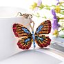 Butterfly Alloy Diamond Key Chain Gold Plated Gift Key Chain