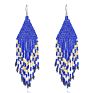 Colorful Handmade Seed Beads Earrings Boho Tassel Long Earrings for Women Jewelry