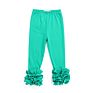 Cotton Toddler Infant Boutique Clothes Ruffle Baby Girls Pants Leggings Infant Icing Leggings Solid Color Casual Pants
