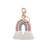 Etsy Handmade Mamcrame Bag Charms Boho Rainbow Macrame Keychain