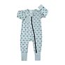 Newborn Cotton Print Long Sleeve Zipper Style Baby Kids Stripe Cheetah Leaf Print Autumn Zip up Bodysuits Sleeper Romper