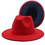 Polyester Cotton Vegan Material Two Tone 60 Colour Fedorahat Fedora Hat for Women Men Party Show Music Festival Dress