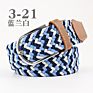 Unisex Multiple Option Stretch Belt Braided Elastic Stretch Fabric Belt Casual Weave Canvas Woven Belt