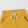 0-24M Baby Boy Pants Yellow with Pocket Long Baby Pants Unisex