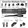 1000Lm Adjustable 5 Modes Bright Light Torch Rechargeable Led Torch with Large Capacity Battery Long Battery Life Flashligh